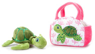 Plush Animal Set with Purse -  Sea Turtle