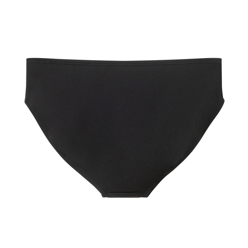 Tween Girls Rib Asymmetrical Bikini | Black