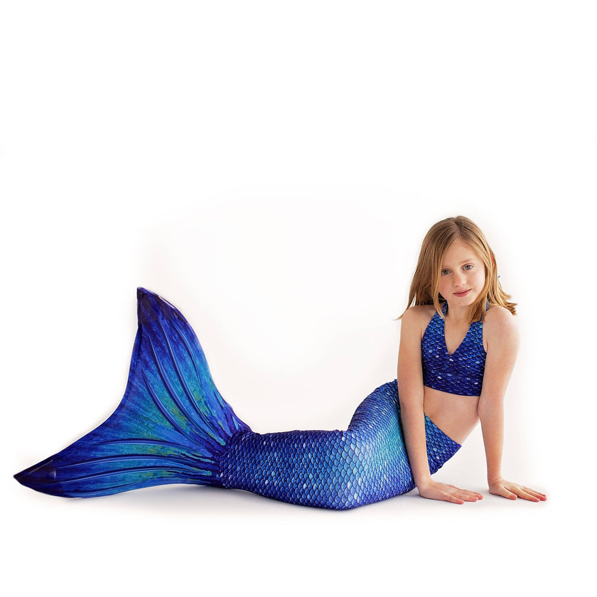 Ocean Deep Mermaid Tail + Monofin Set for kids, girls, teens, and women (pool toy)