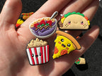 Yummy food Fries Fast Food Donuts Popcorn Bubble tea Ramen Taco watermelon and more Shoe Charms Julies Decal