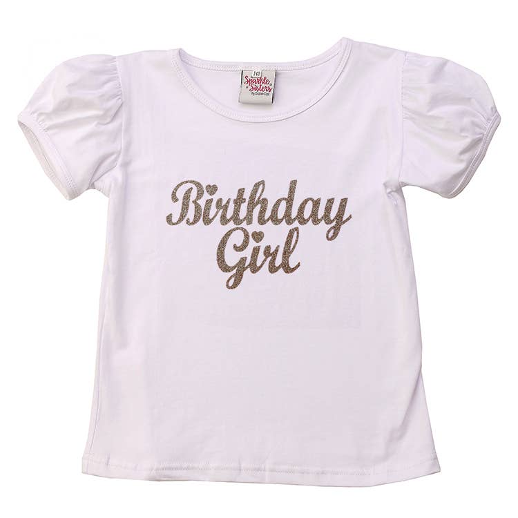 Birthday Girl Puff Sleeve Tee