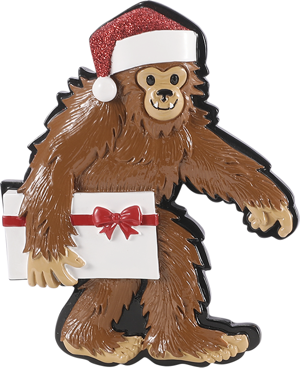 Yeti / Big Foot Carrying Gift Personalized Ornament