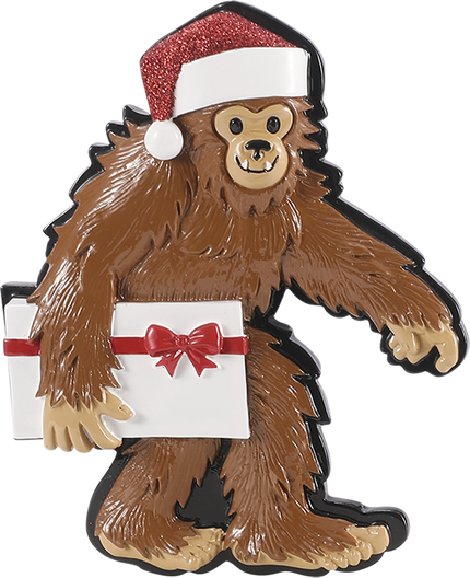 Yeti / Big Foot Carrying Gift Personalized Ornament