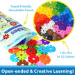 Brain Flakes Starter Toy Set Multicolor - 120 Pieces - Resealable Pouch