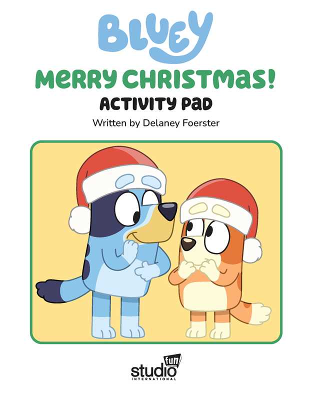 Bluey: Merry Christmas Activity Pad & Magnetic Playset