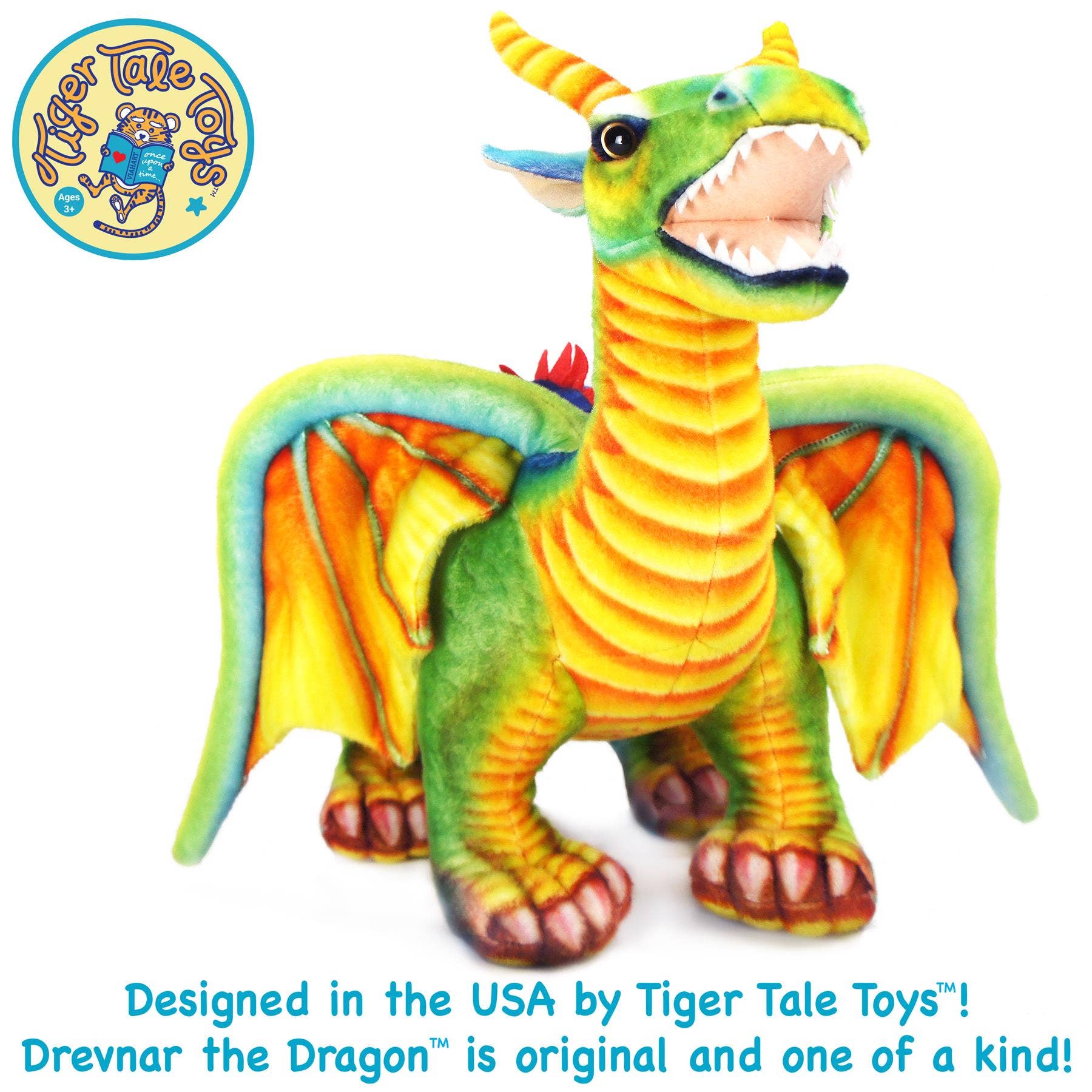 Drevnar The Dragon | 29 Inch Stuffed Animal Plush