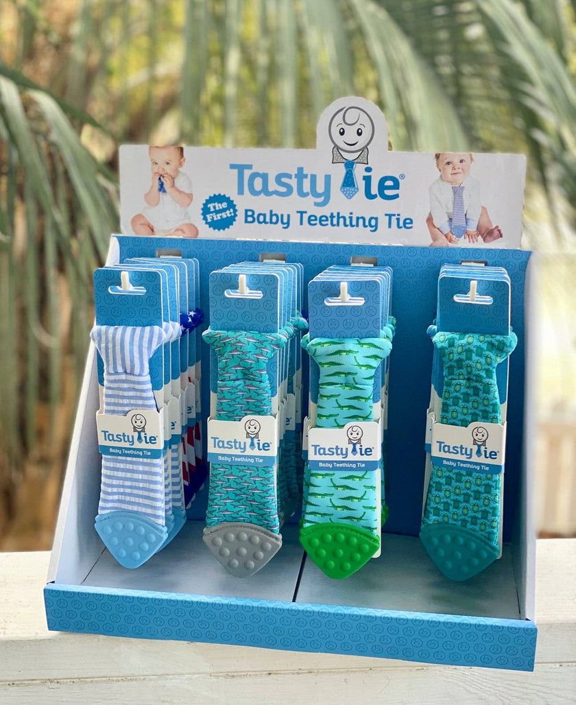 Shark Tasty Tie Teether, Crinkle Toy
