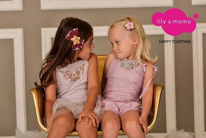Pretty Pink Unicorn Handmade Kids Hair Clips- Pink