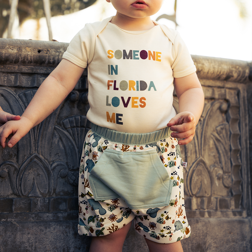 Someone in Florida Loves Me Baby Onesie