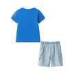 Boys Graphic Tee & Knit Denim Short Set | Surfing Dino