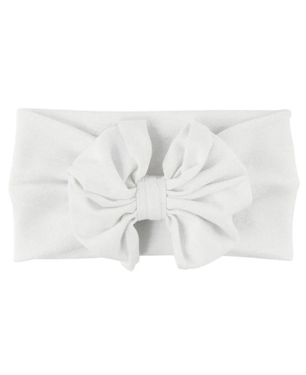 White Big Bow Headband