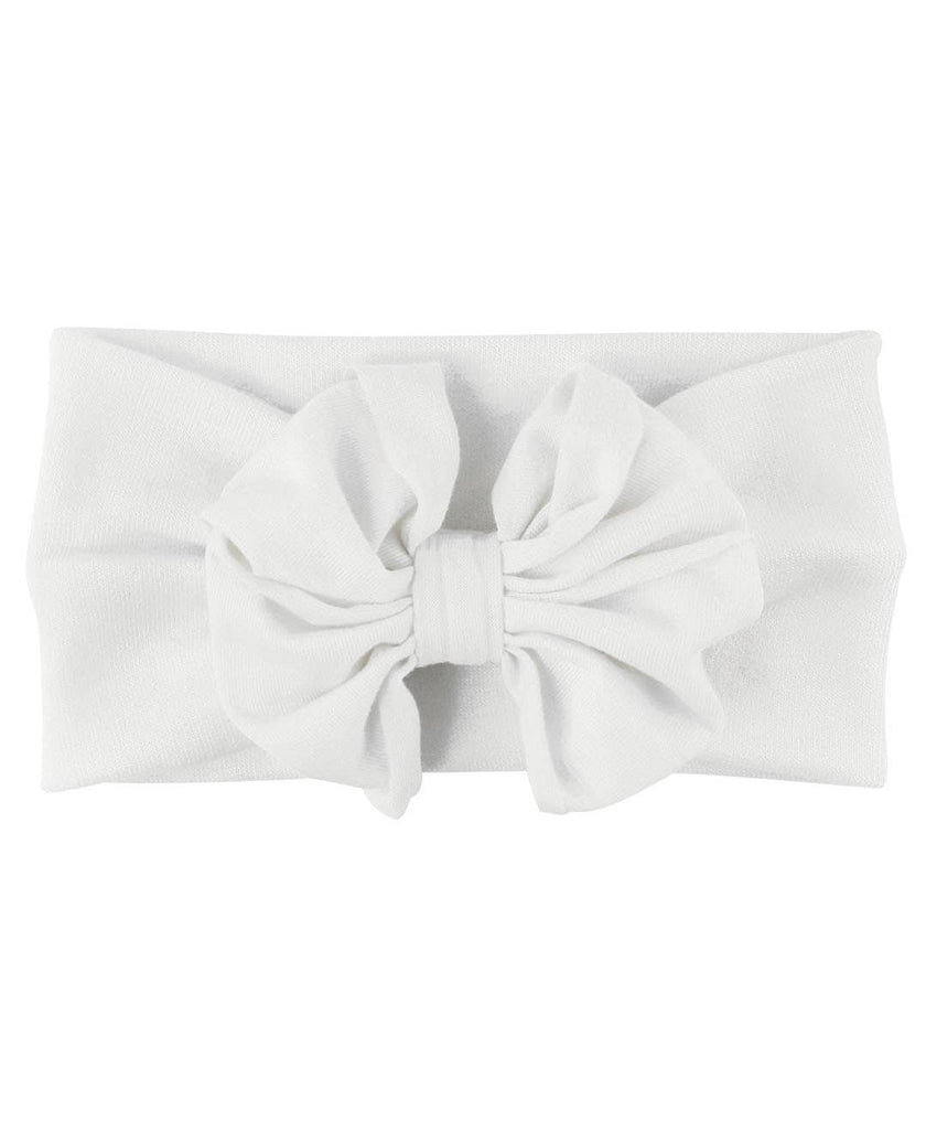 White Big Bow Headband