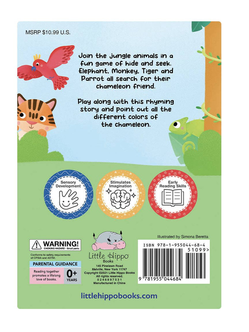 Chameleon's Colors- Sensory Storybook with 2-Way Sequins