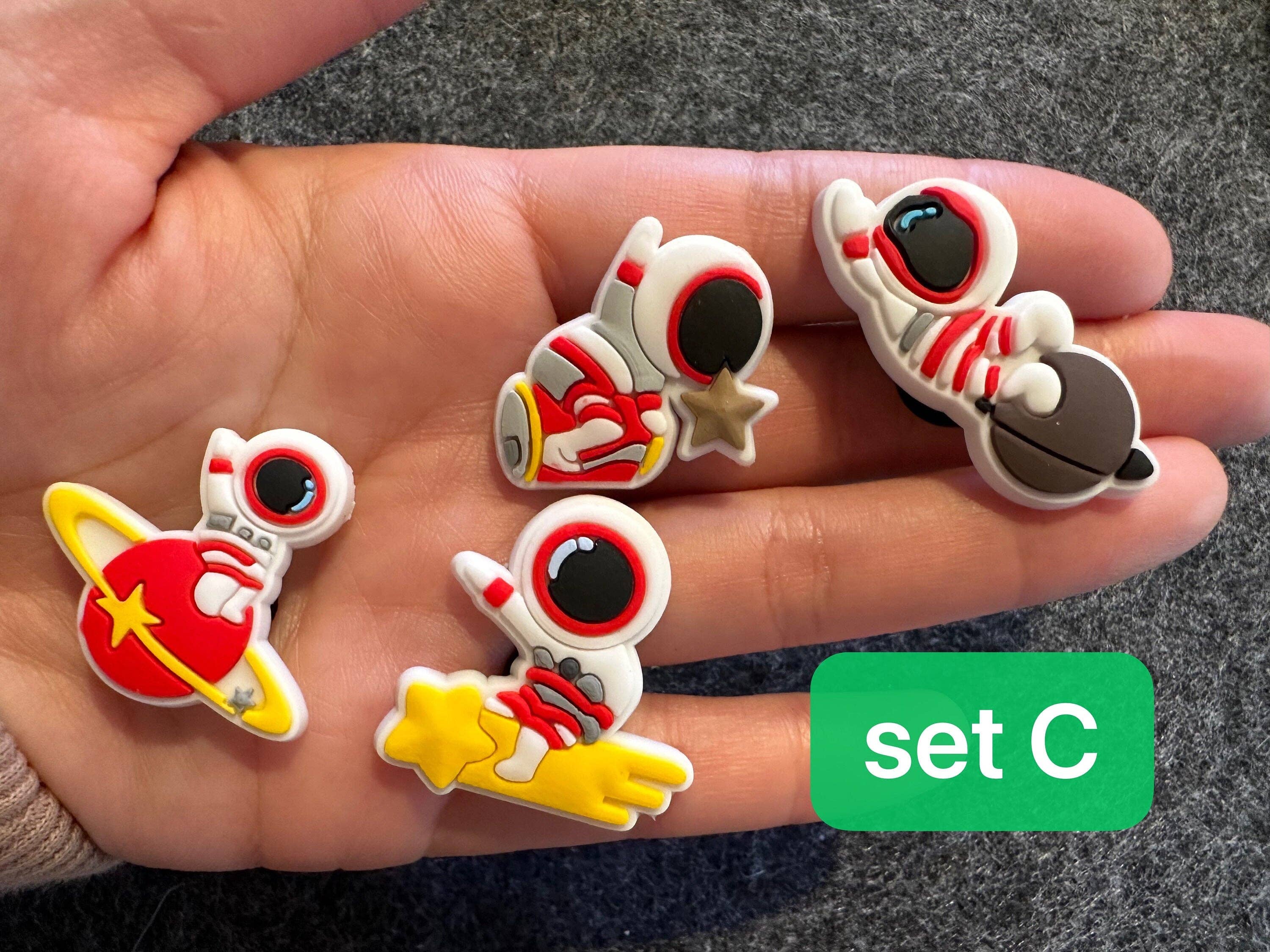 Pick your own Cute Planet Space Astronaut Rocket Ship space station Theme and more shoe charms