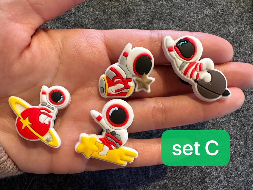 Pick your own Cute Planet Space Astronaut Rocket Ship space station Theme and more shoe charms