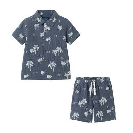 Boys Gauze Set | Tropical Palm Tree