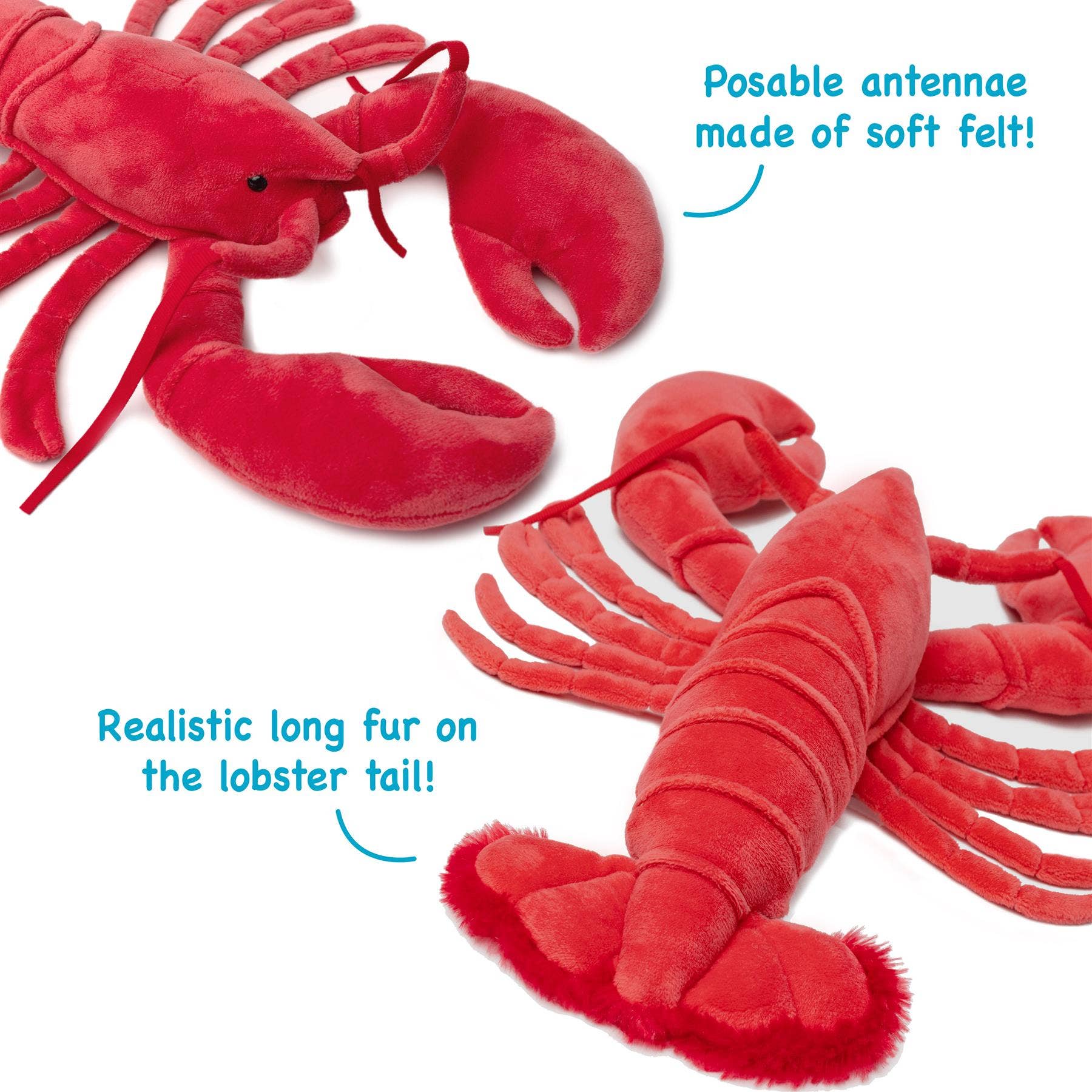 Lenora The Lobster | 13 Inch Stuffed Animal Plush | By Tiger