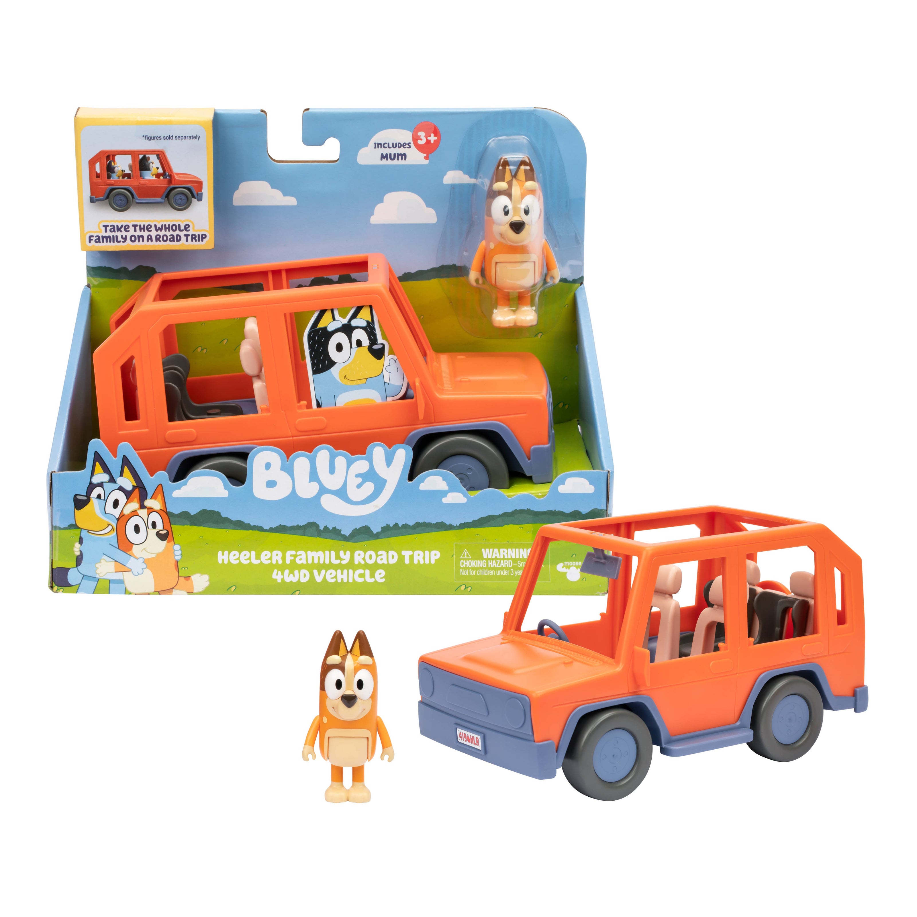 Bluey Heeler 4WD Family Vehicle Toy