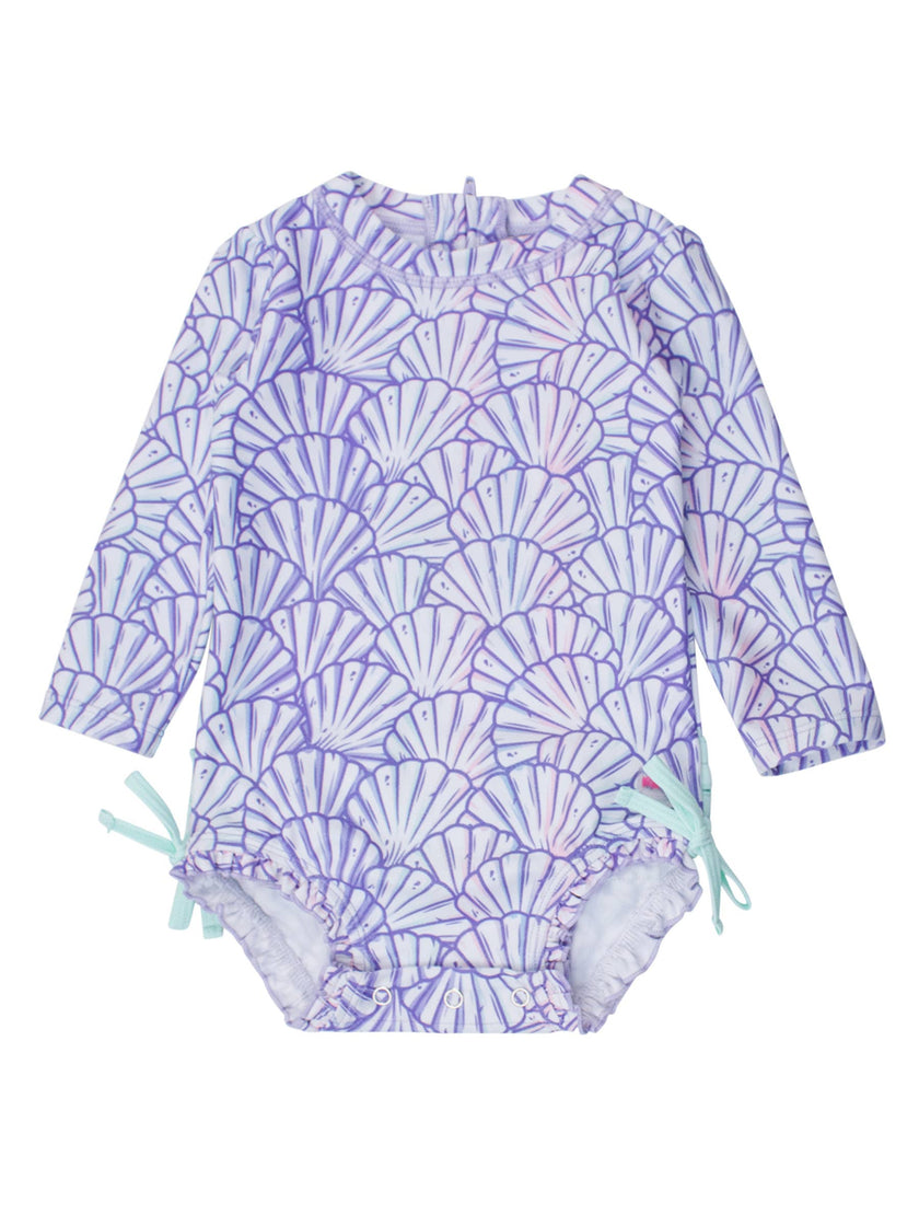 Magical Mermaid Long Sleeve One Piece Rash Guard