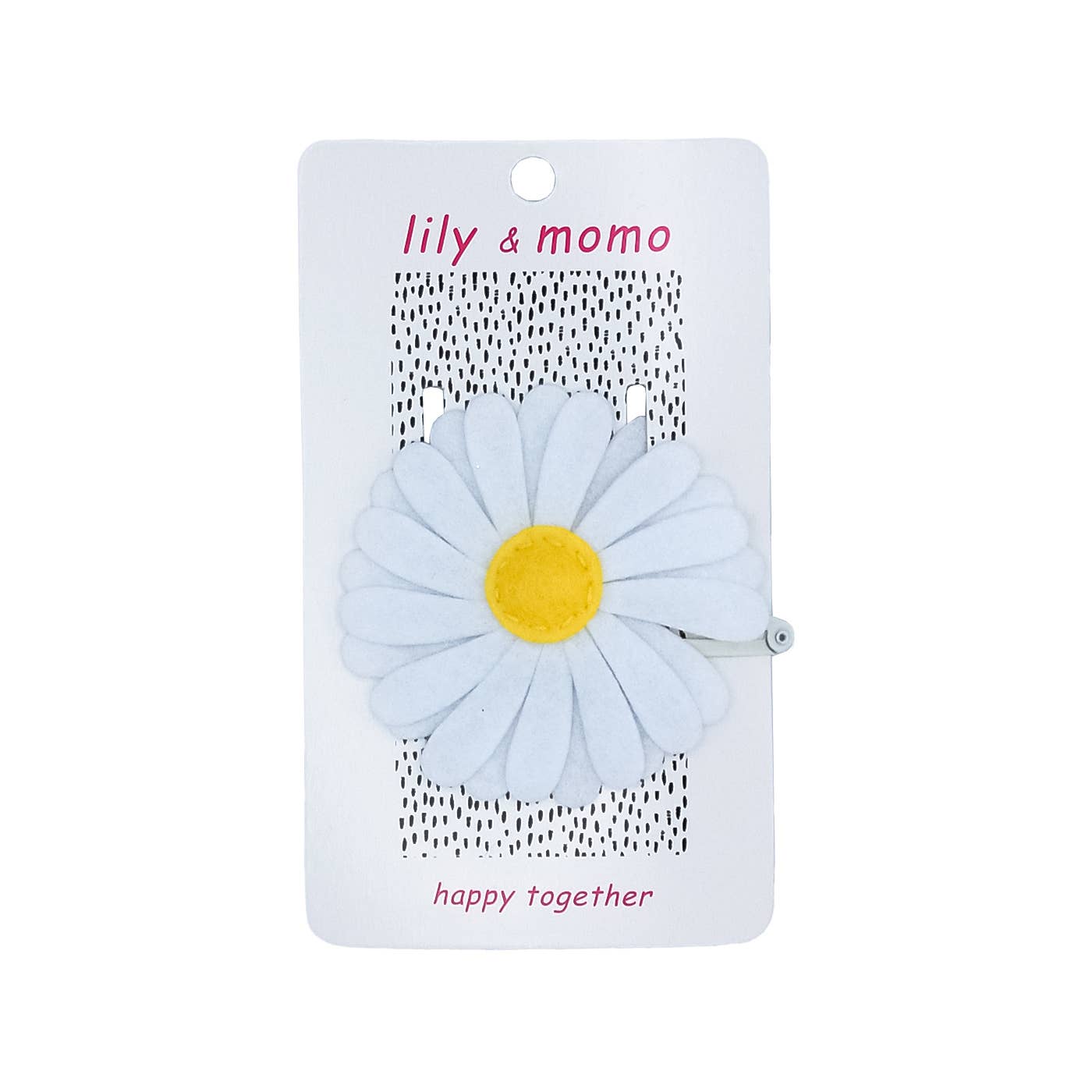 Daisy Kids Hair Clip- White