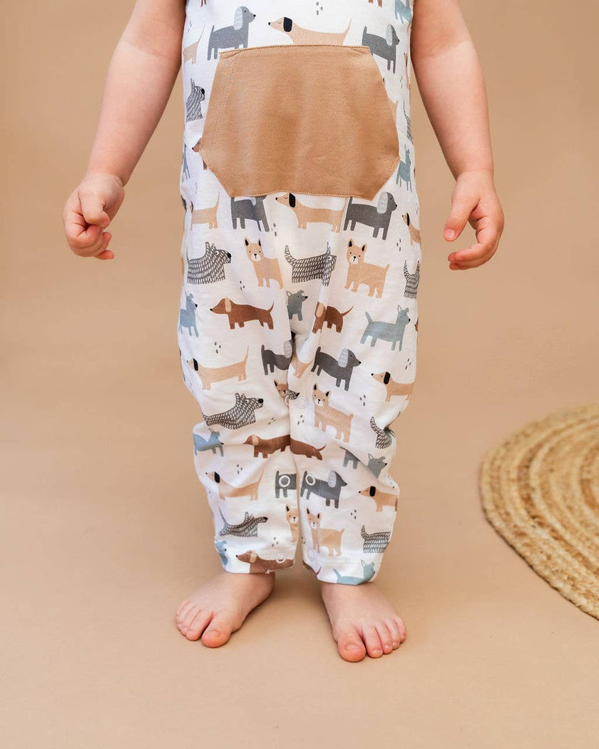 Dog Sleeveless Baby Jumpsuit (Organic Jersey)