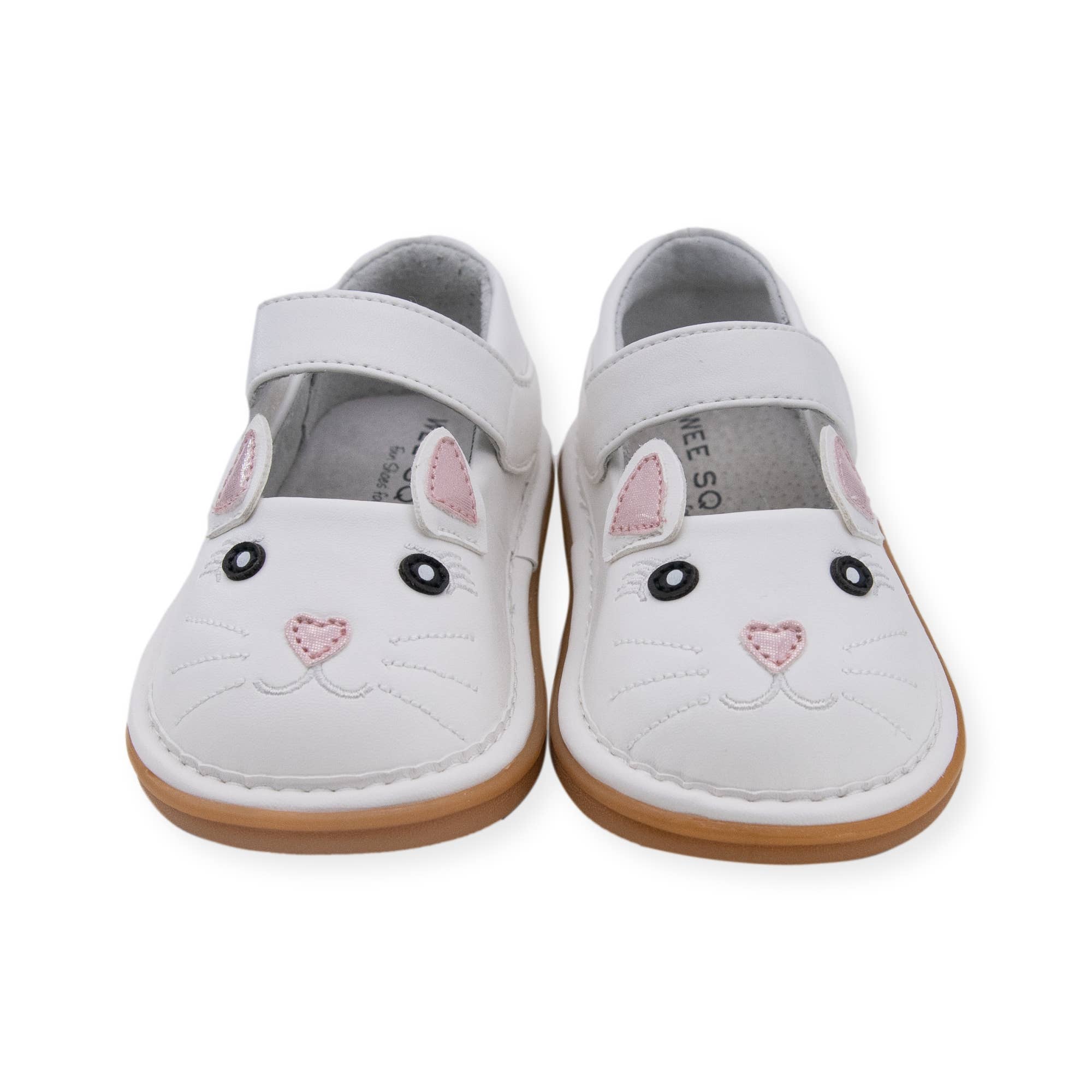 Wee Squeak Kitty White Shoes