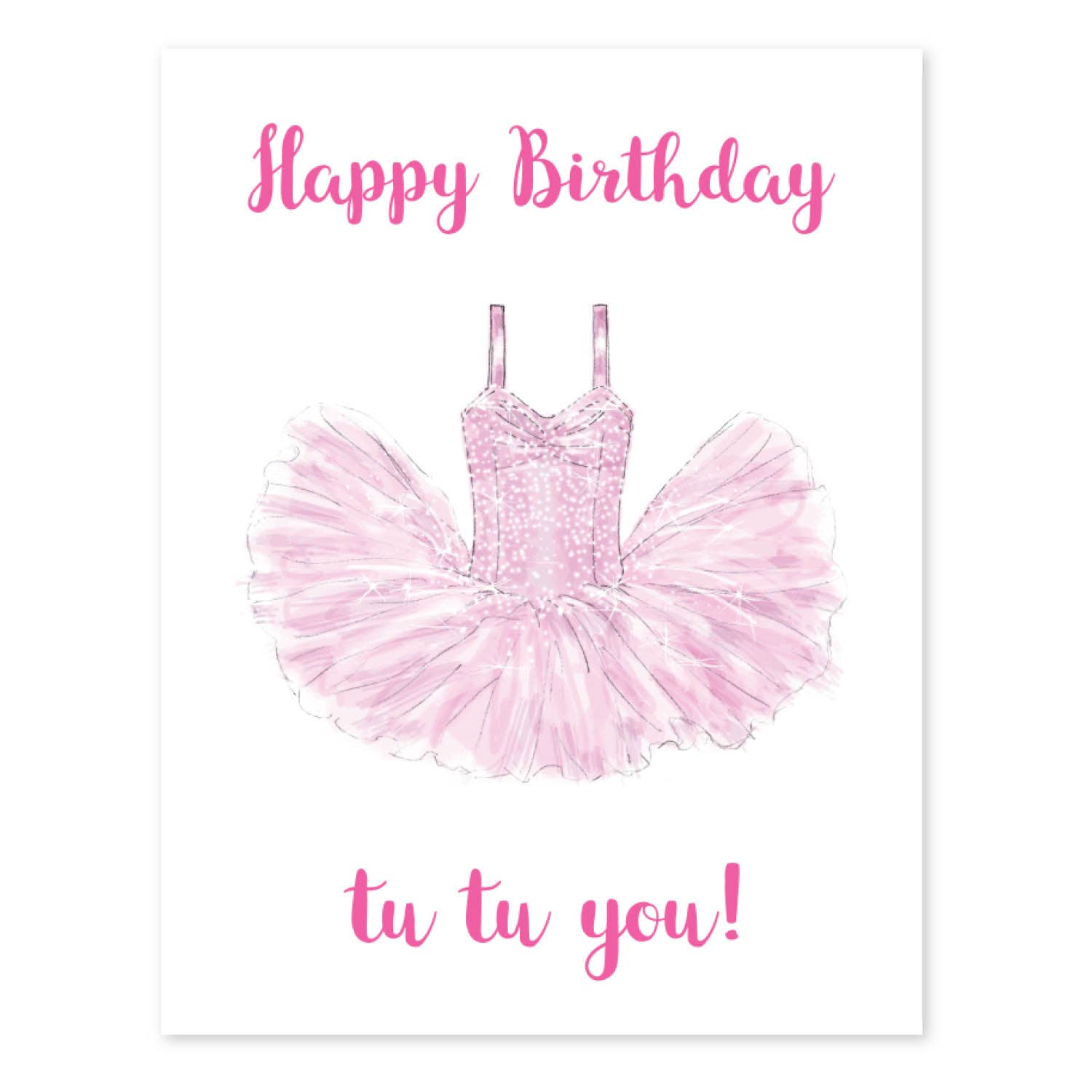 TUTU GREETING CARD