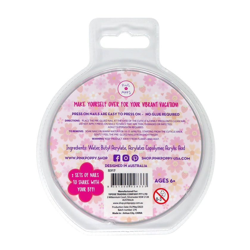 Vibrant Vacation Press On Nails