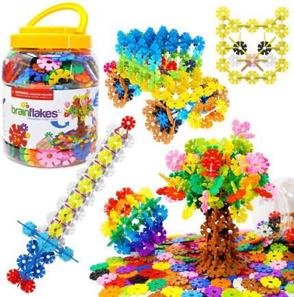 Brain Flakes 500 Piece Interlocking Plastic Disc Set | Stuffed Animal Plush