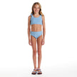 Tween Girls Terry Bikini Cover Up Set | Blue Floral