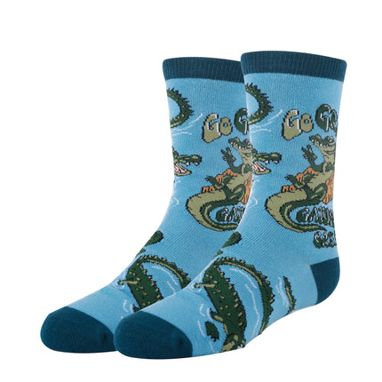Go Green | Kids' Alligators Cotton Crew Socks