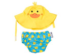 Baby Swim Diaper & Sun Hat Set - Puddles the Duck