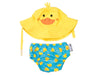 Baby Swim Diaper & Sun Hat Set - Puddles the Duck