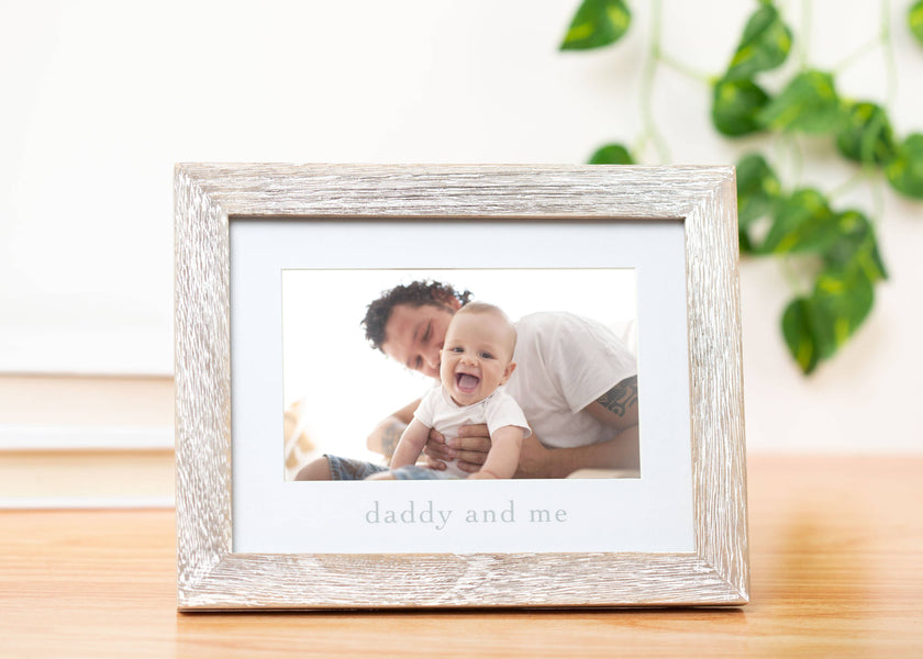 Daddy and Me Sentiment Frame, Rustic