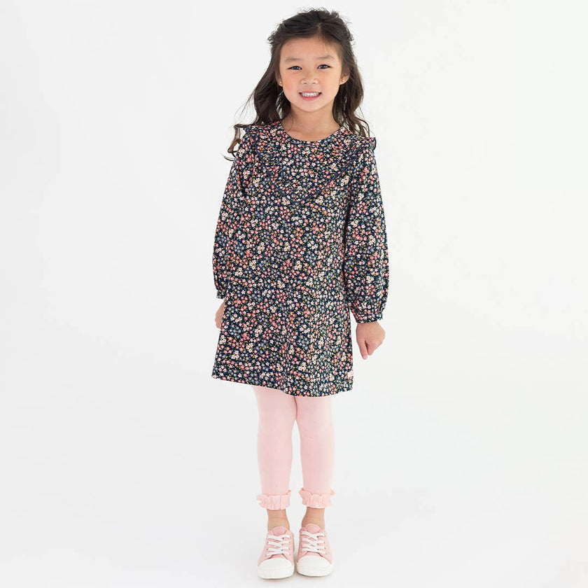 Ballet Pink Footless Ruffle Tights