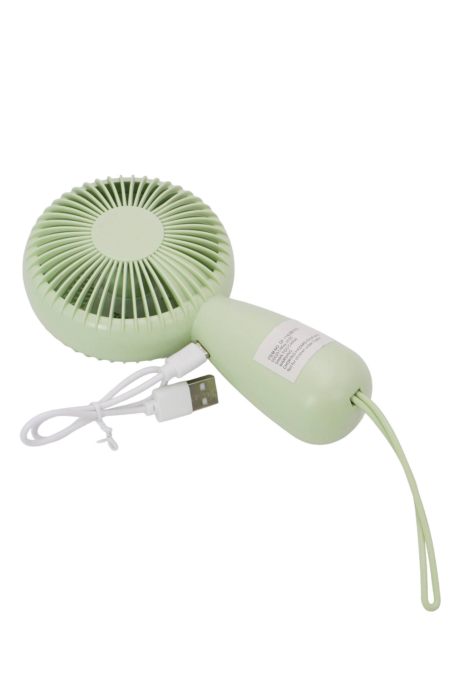 Retro Matte Pastel Wrist Strap Electric Fan - Assorted