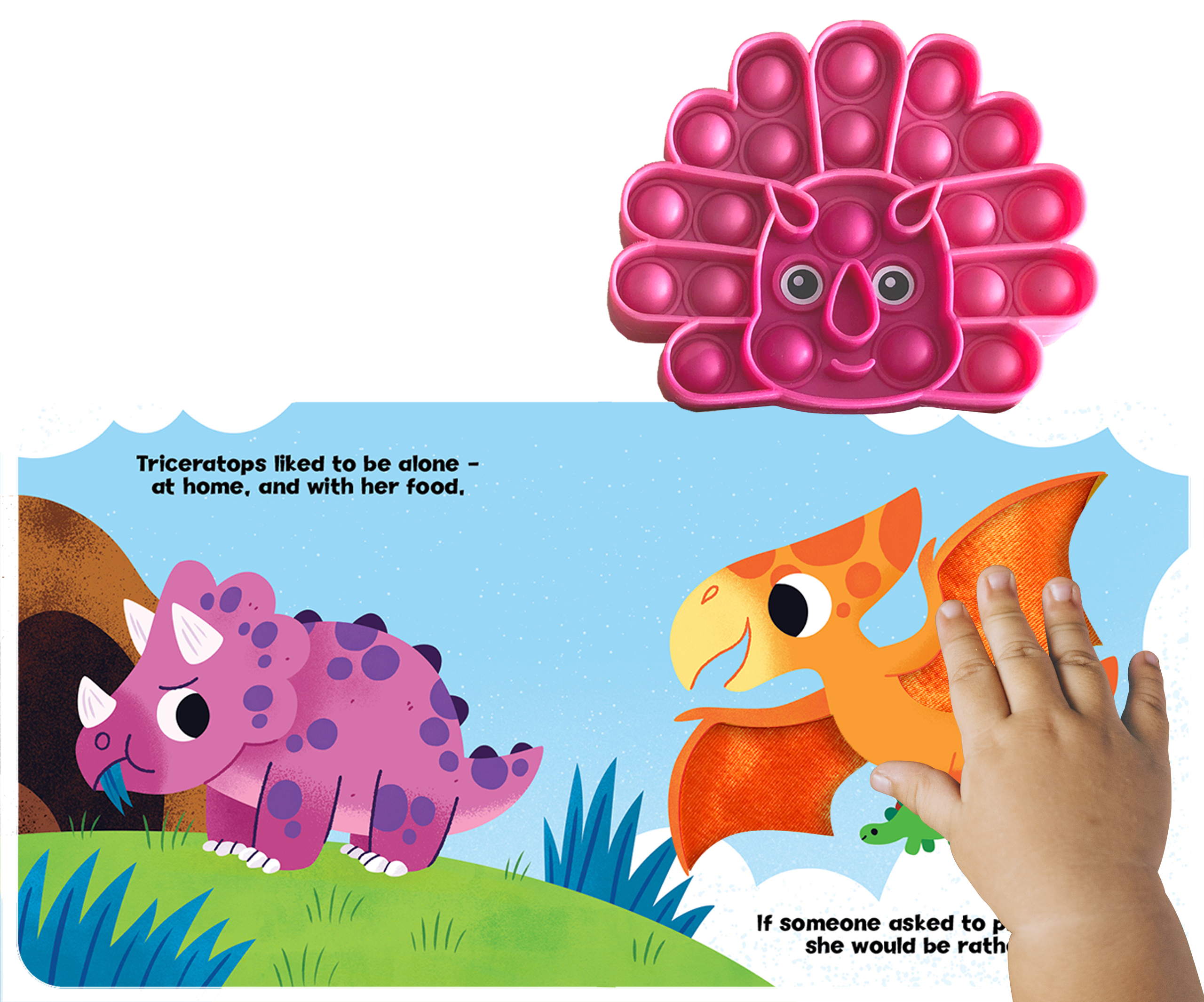 Little Triceratops - Your Sensory Fidget Friend Board Book