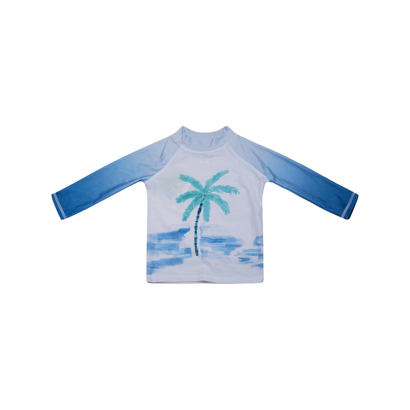 Kids UPF50+ Graphic Rash Guard Swim Top for Boys
