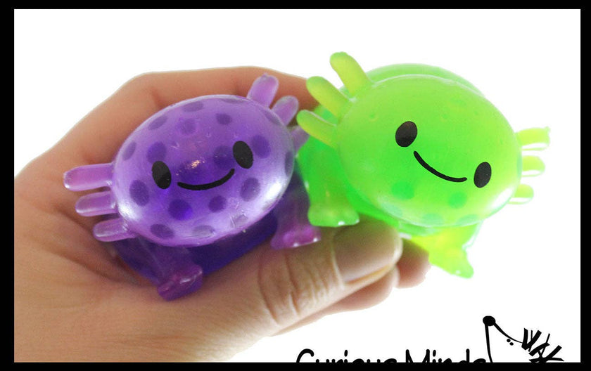 Axolotl Water Bead Filled Squeeze Stress Ball - Sensory Toy