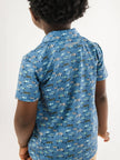 Boys Fish Bait Buddies Knit Short Sleeve Performance Polo