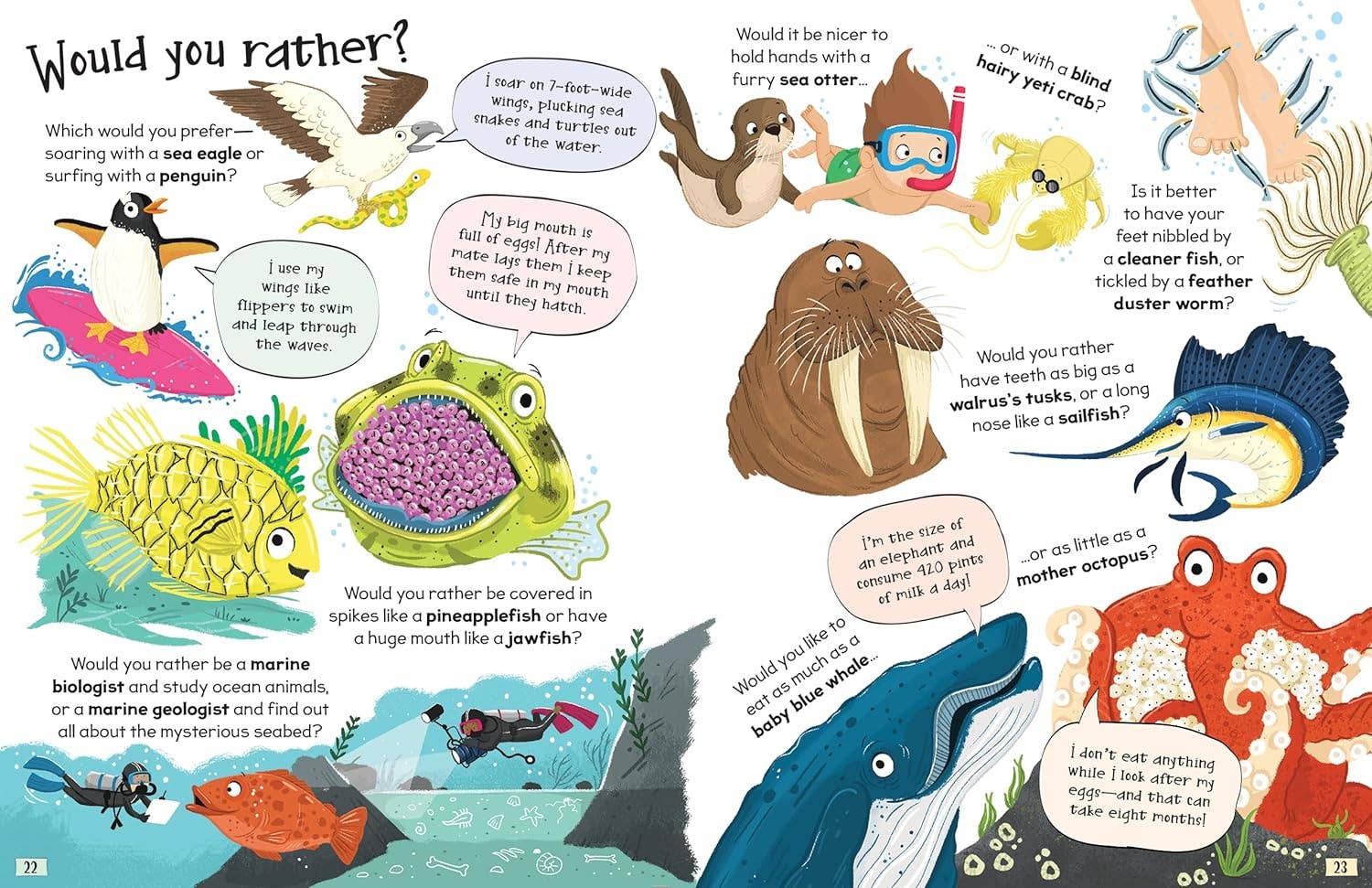 Curious Questions and Answers About Our Oceans Hardcover Book