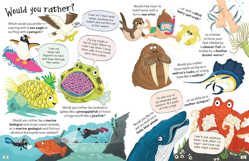 Curious Questions and Answers About Our Oceans Hardcover Book