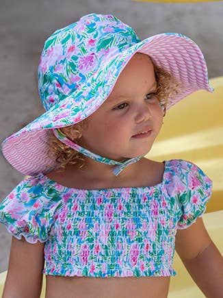 Kids UPF50+ Summer Splash Swim Hat for Girls