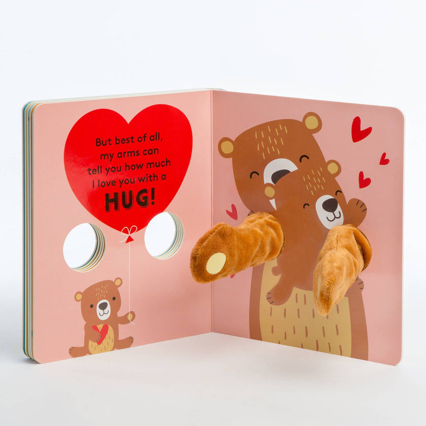 Finger Puppet Board Book- Hug Me Little Bear