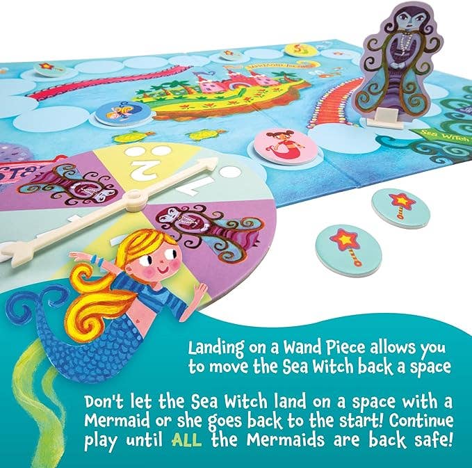 Mermaid Island Cooperative Board Game for Kids