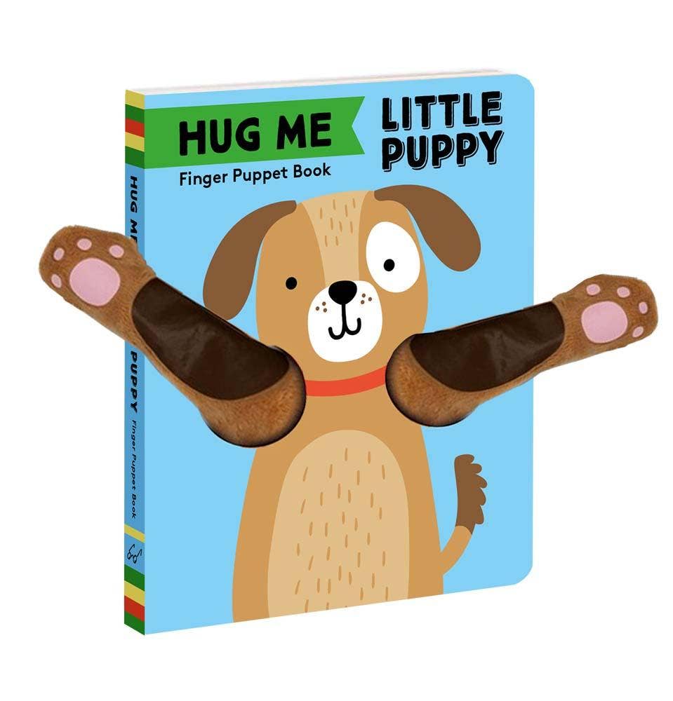 Finger Puppet Board Book- Hug Me Little Puppy