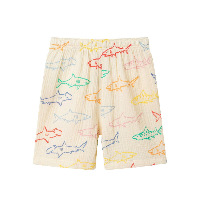 Boys Gauze Set | Multicolor Sharks