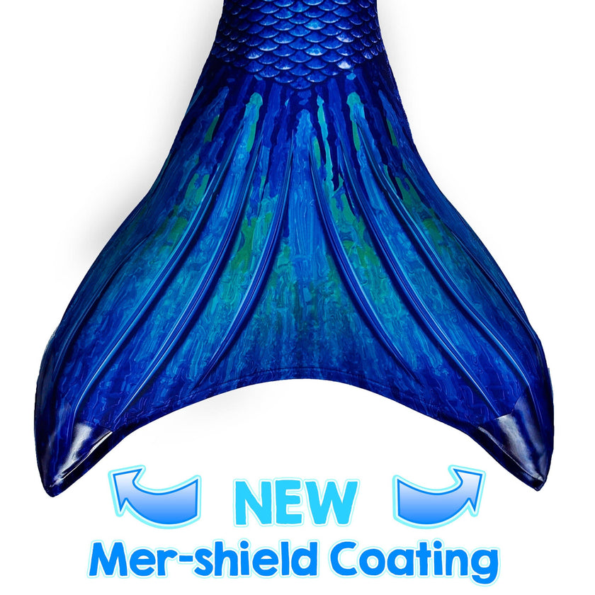 Ocean Deep Mermaid Tail + Monofin Set for kids, girls, teens, and women (pool toy)