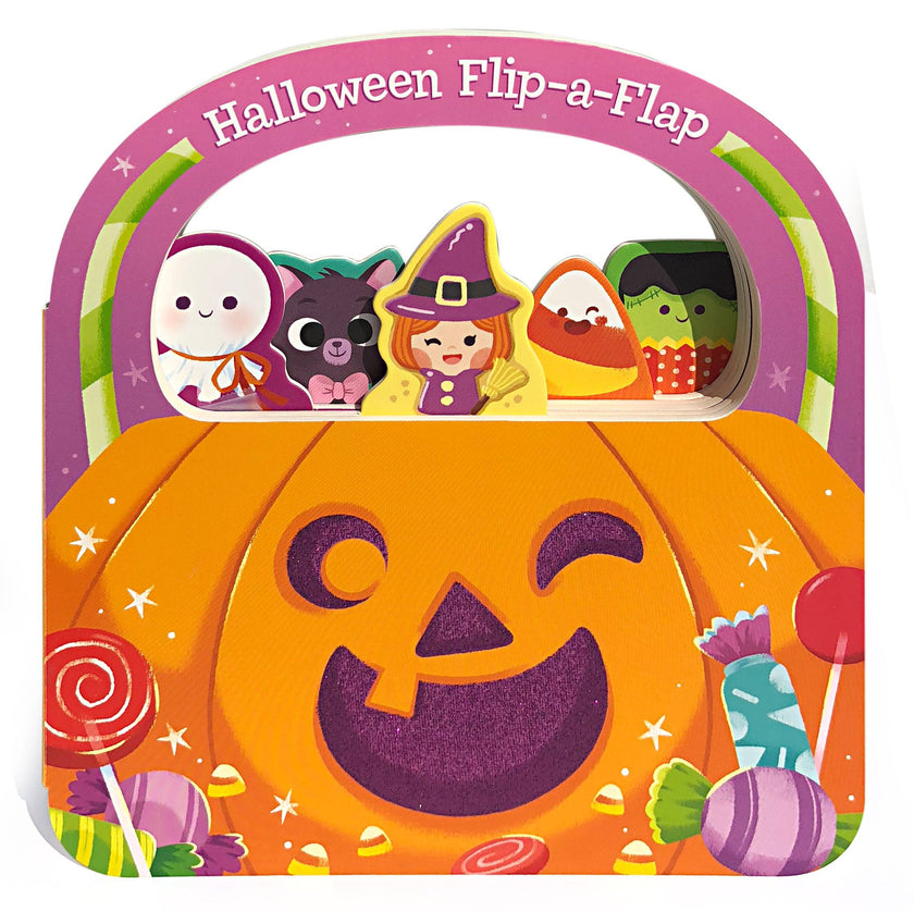 Happy Halloween Flip-a-Flap Halloween Board Book with Handle