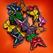 DELETE Pick your own Colorful Butterfly Design Theme Shoe Charms Best Quality JuliesDecalDesign: Large #4 rainbow